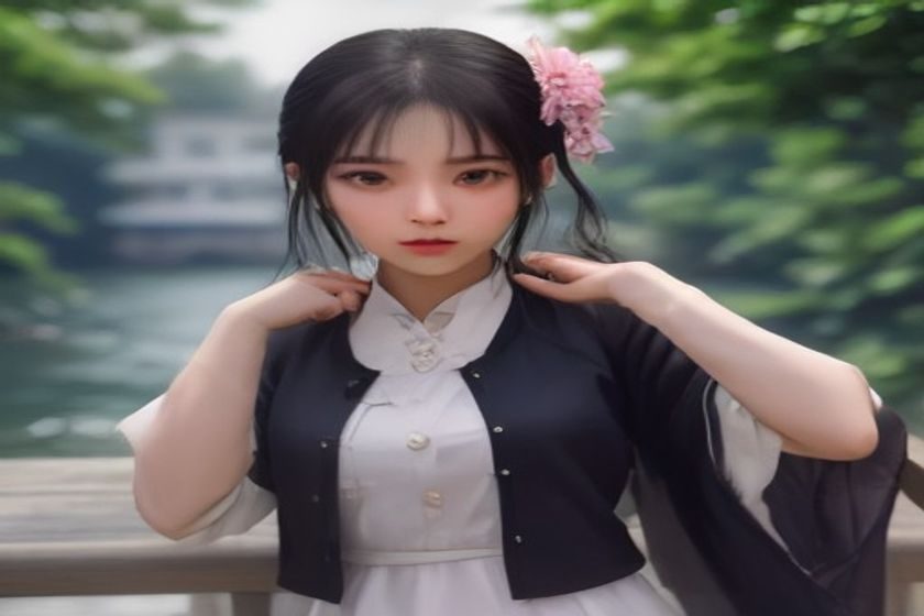 白丝美女风格写真场景，模特身穿白色丝袜与简洁白色系服装，坐于落地窗边柔和自然光下，画面清透明亮、日系美学氛围浓郁